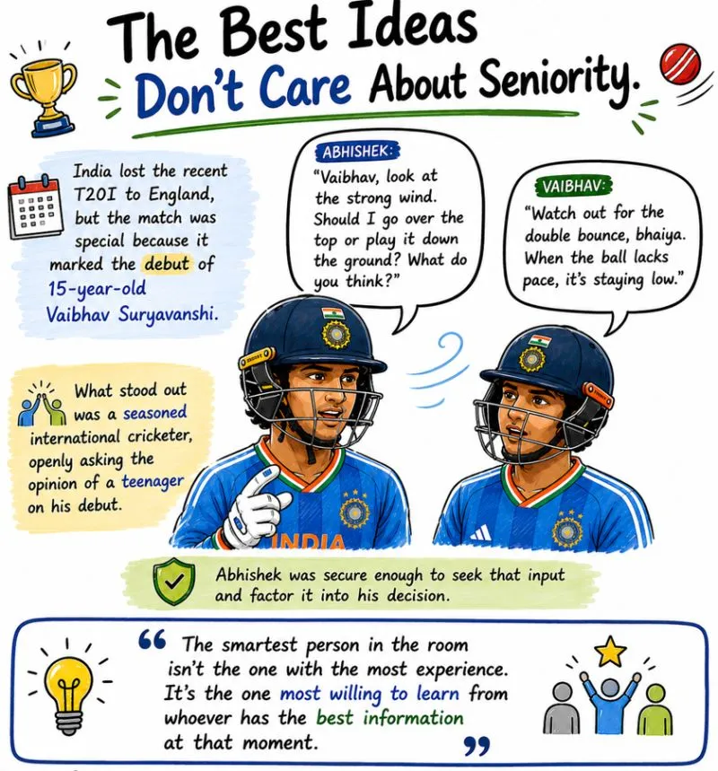Sketchnote: The Best Ideas Do Not Care About Seniority